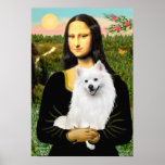 American Eskimo Spitz  - Mona Lisa Poster