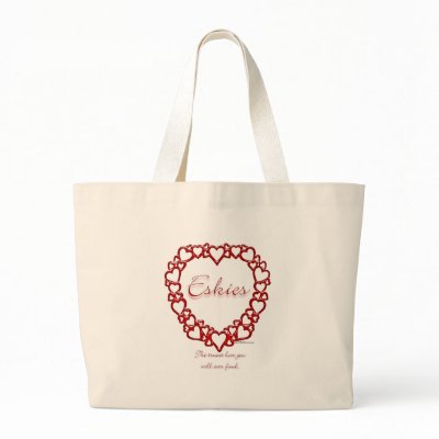 American Eskimo True Love Canvas Bag by GreyWolfCreation