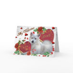 American Eskimo Valentine Greeting Card