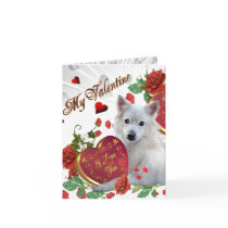 American Eskimo Valentine Card