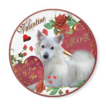 American Eskimo Valentine MOM Magnet