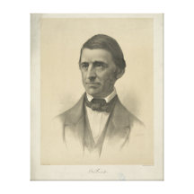 American Essayist Ralph Waldo Emerson Portrait Canvas Print