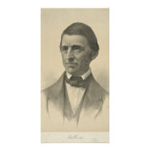 American Essayist Ralph Waldo Emerson Portrait Photo Greeting Card