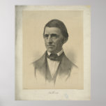American Essayist Ralph Waldo Emerson Portrait posters