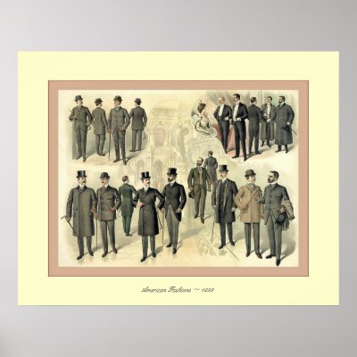 American Fashions ~ 1899 ~ Vintage Advertising Posters by VintageFactory