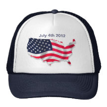 American Flag 4th of July Hat