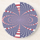 American Flag Abstract Coasters