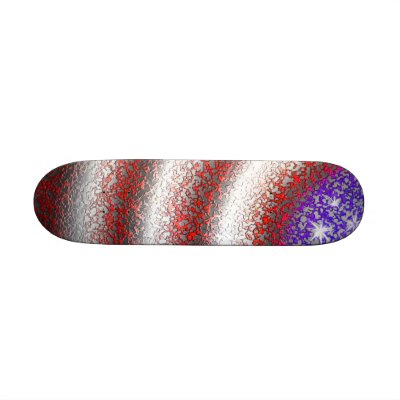 American Flag Abstract Skateboard by TulsaTees
