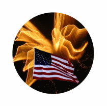American Flag and Angel Fireworks