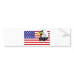 American Flag and Eagle Bumper Stickers