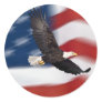 American flag and eagle
