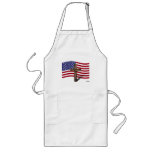 American Flag and Rugged Cross Apron
