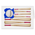 American Flag Baseball Gifts Greeting Card