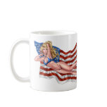 American Flag Bikini Pinup Girl by Al Rio Mugs