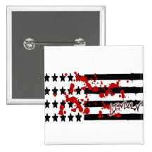 American Flag-Bloody Lincoln Pinback Buttons