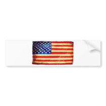 American flag bumper sticker