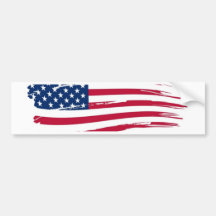 American Flag Bumper Sticker