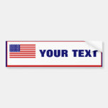 American Flag Bumper Sticker Template