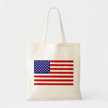 American flag canvas bags