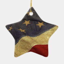 American flag design christmas ornament