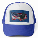 American Flag & Eagle Trucker Hats