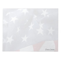 American flag fade note pad notepads