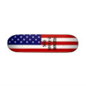 AMERICAN FLAG, FREEDOM IS A HIGH RISK skateboards