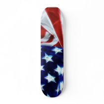 American Flag Glow Stars Skateboard