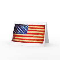 American flag greeting cards