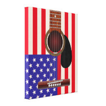 American Flag Guitar