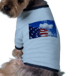 American Flag in blue skies pet clothing