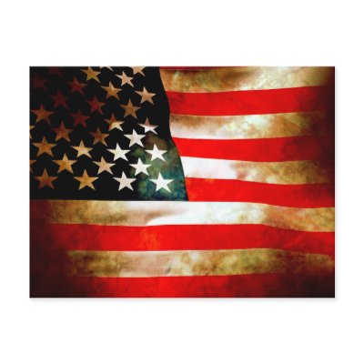 American Flag Items Post Card by NETFilmMusic