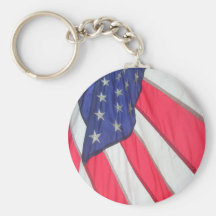 American Flag Keychain