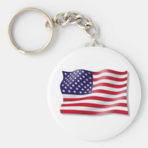 American Flag Keychains