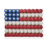 American flag made of cupcakes post cards