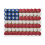 American flag made of cupcakes post cards