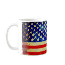 American flag mug