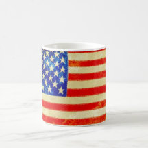 American flag mug