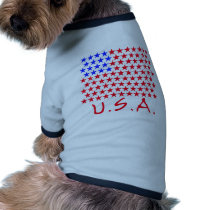 American Flag of Stars Products Doggie Tee Shirt