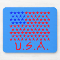 American Flag of Stars Products Mouse Mats