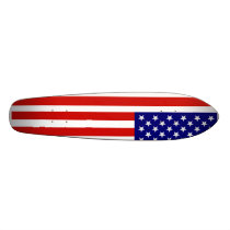 American Flag Old School Skateboard