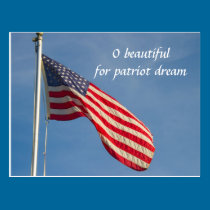 American Flag Patriot Dream Postcard postcards