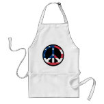 American Flag Peace Apron