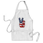 American Flag Peace Hand