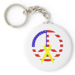 American Flag Peace & Ribbon