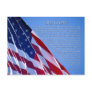 American Flag Postcard
