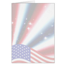 american flag pride sparkle burst cards