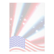 american flag pride sparkle burst custom announcement