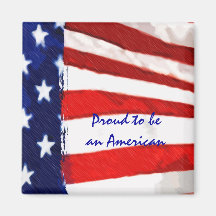 American Flag Refrigerator Magnets