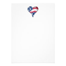 American Flag Scribble Invites